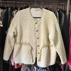 Madewell Knit Floral Jacket Sweater